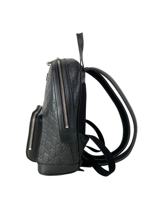 Gucci Backpack Guccissima Line Black Leather main image 14